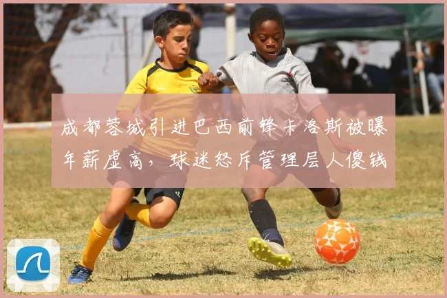 成都蓉城引进巴西前锋卡洛斯被曝年薪虚高，球迷怒斥管理层人傻钱多